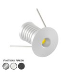 LED PUCK #800 - LCPK800-24V-0.5W-40K-WH