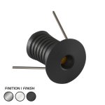 LED PUCK 800 24V 40K BLACK - LEDCO