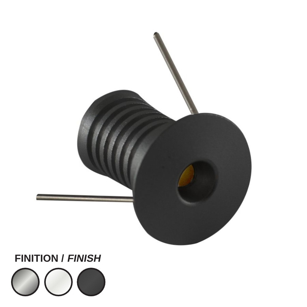 LED PUCK 800 24V 40K BLACK - LEDCO