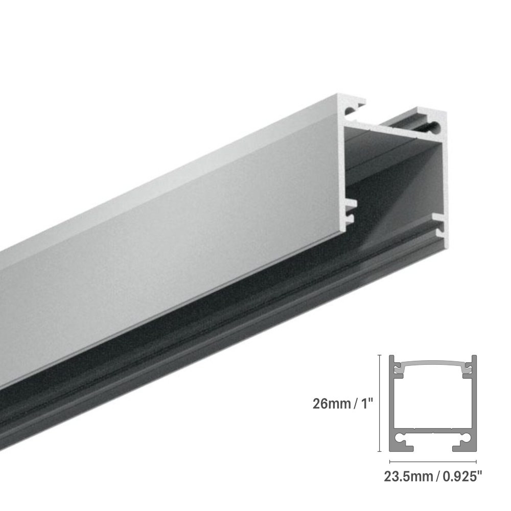 LED ALUMINUM PROFILE #145 - LCPROF-145-8FT