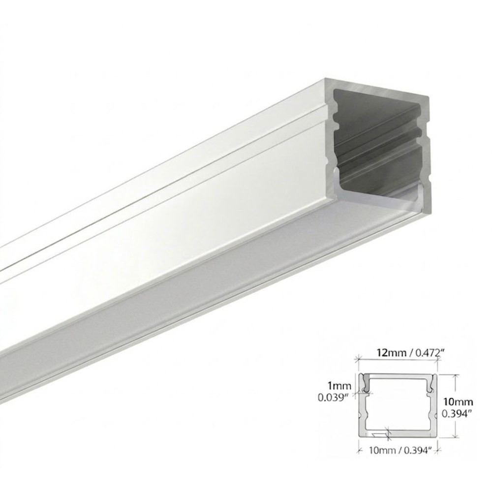 LED ALUMINUM PROFILE #80 - LCPROF-80-8FT
