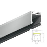 LED ALUMINUM PROFILE #81 - LCPROF-81-16FT-LENS-OPAQ