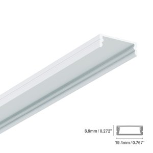 LED ALUMINUM PROFILE #84 - LCPROF-84-16FT-WH