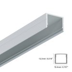 LED ALUMINUM PROFILE #85 - LCPROF-85-16FT-LENS-OPAQ