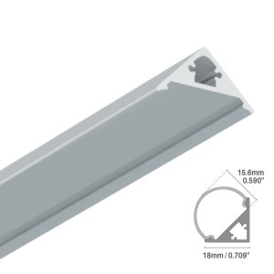 LED ALUMINUM PROFILE #90 - LCPROF-90-8FT-LENS-OPAQ