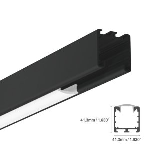 LED ALUMINUM PROFILE #94 - LCPROF-94-16FT-BK