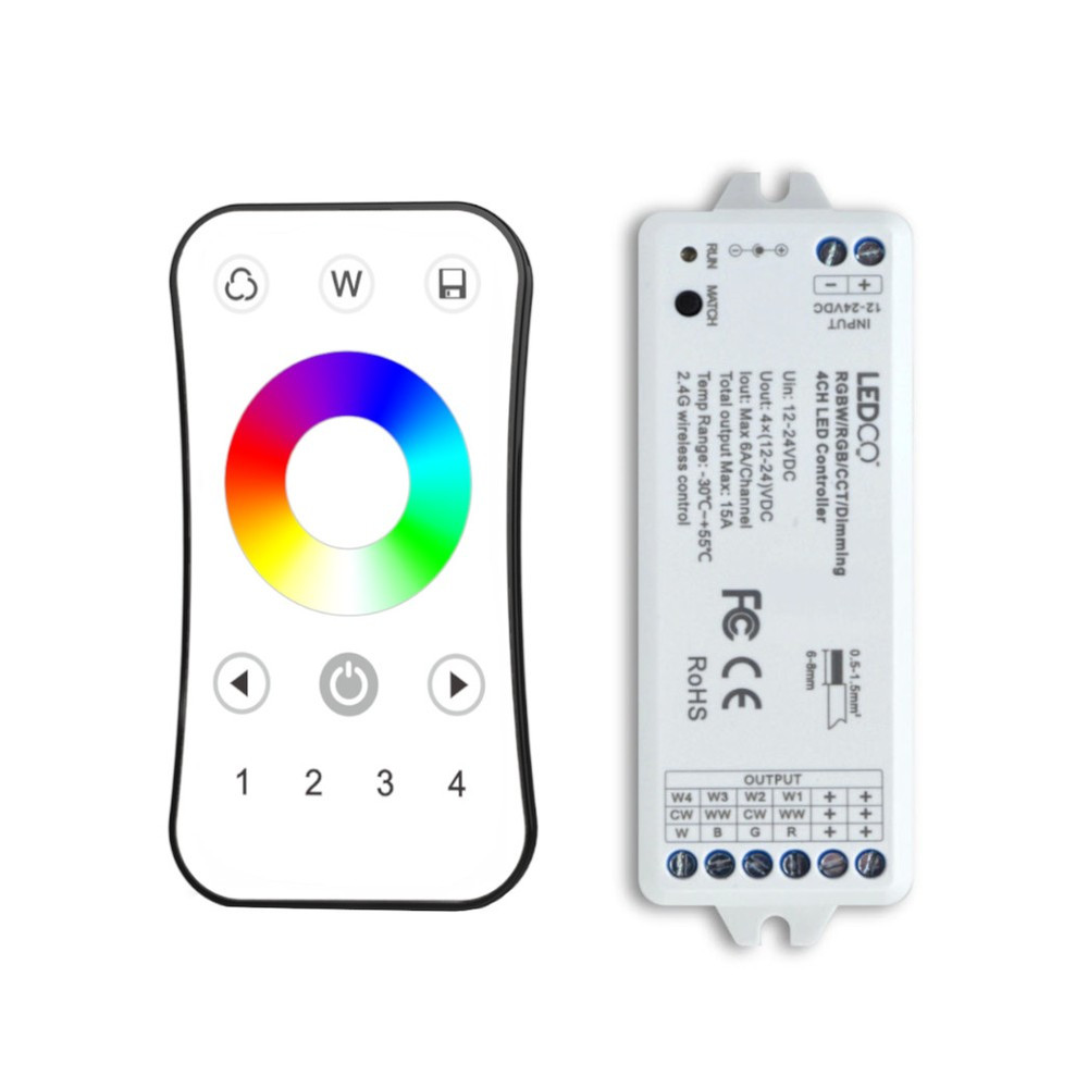 1 ZONE R24 REMOTE & CONTROLLER - RGBW LEDCO