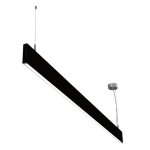 4' BIDIRECTIONAL LINEAR SUSPENDED LUMINAIRE - LCSUSP-UD-4FT-BK-40W-40K