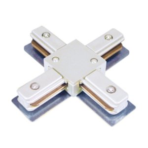 "X" CONNECTOR FOR TRACK - LCTC-X-6104-WH