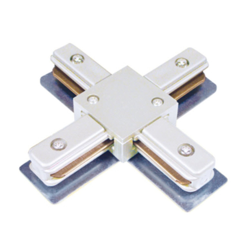 "X" CONNECTOR FOR TRACK - LCTC-X-6104-WH