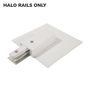 END CONNECTOR AND HALO TRACK PLATE - LCTCL-EXP-WH