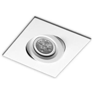GU10 TRIM - ADJUSTABLE SQUARE - LCTRIM-358-S-WH