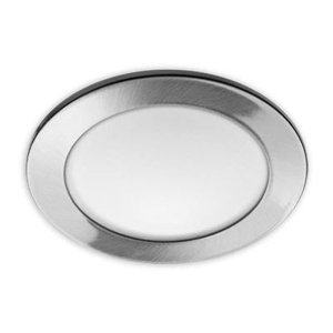 PAR20 TRIM – ROUND/SHOWER (BRUSHED STEEL)