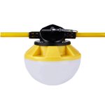12W X 10 - 100 FT WORK SITE STRING LIGHT SET - 3 PRONG PUG 120V