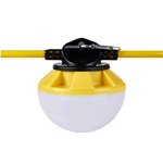 12W X 10 - 100 FT WORK SITE STRING LIGHT SET - 3 PRONG PUG 120V