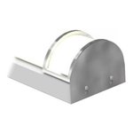 PAIRE D'EMBOUTS DOUBLE BARRE - NICKEL BROSSÉ