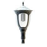 20W SOLAR POST TOP LIGHT W/PIR - 3000K