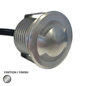 LED PUCK 2000 ROUND 2 SIDE 24V 40K STAINLESS