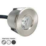 LED PUCK 2000 ROUND 24V 30K STAINLESS