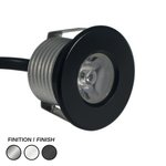 LED PUCK 2000 ROUND 24V 40K BLACK
