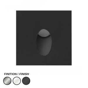 LED PUCK 600 SQUARE 24V 40K BLACK