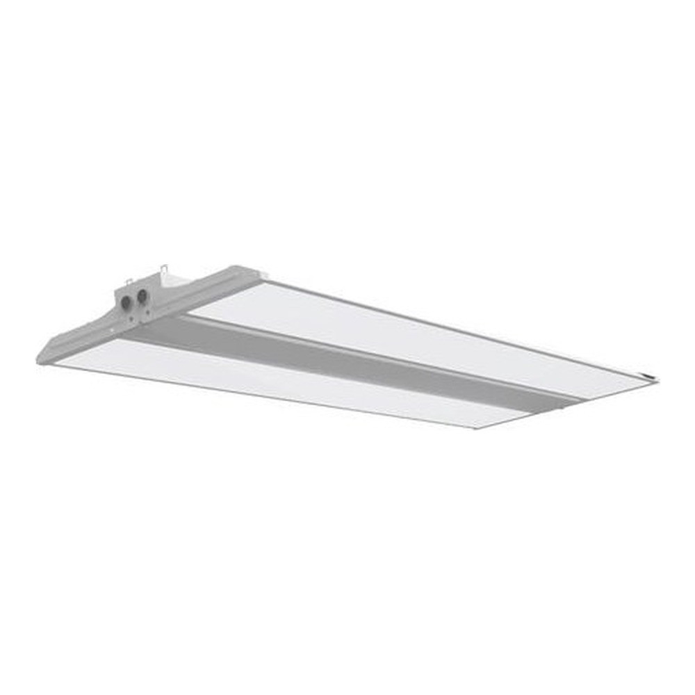 [2pk] Luminaire industriel haute baie linéaire 1x4' 400-300-220W 120-347V 35-40-50K blanc givré base 3 broches gradable 0-10V