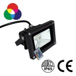 12V DC - OUTDOOR 10W RGB FLOODLIGHT - IR RGB REMOTE INCLUDED