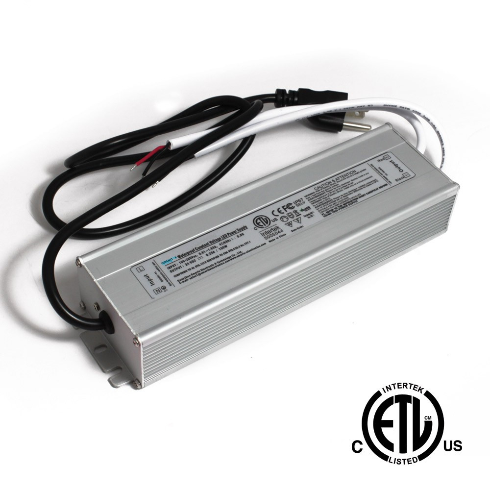150W - 12V PLUG STYLE POWER SUPPLY - 0.9M (3’) OUTDOOR RATED - 100-265V AC INPUT - 12V DC OUTPUT