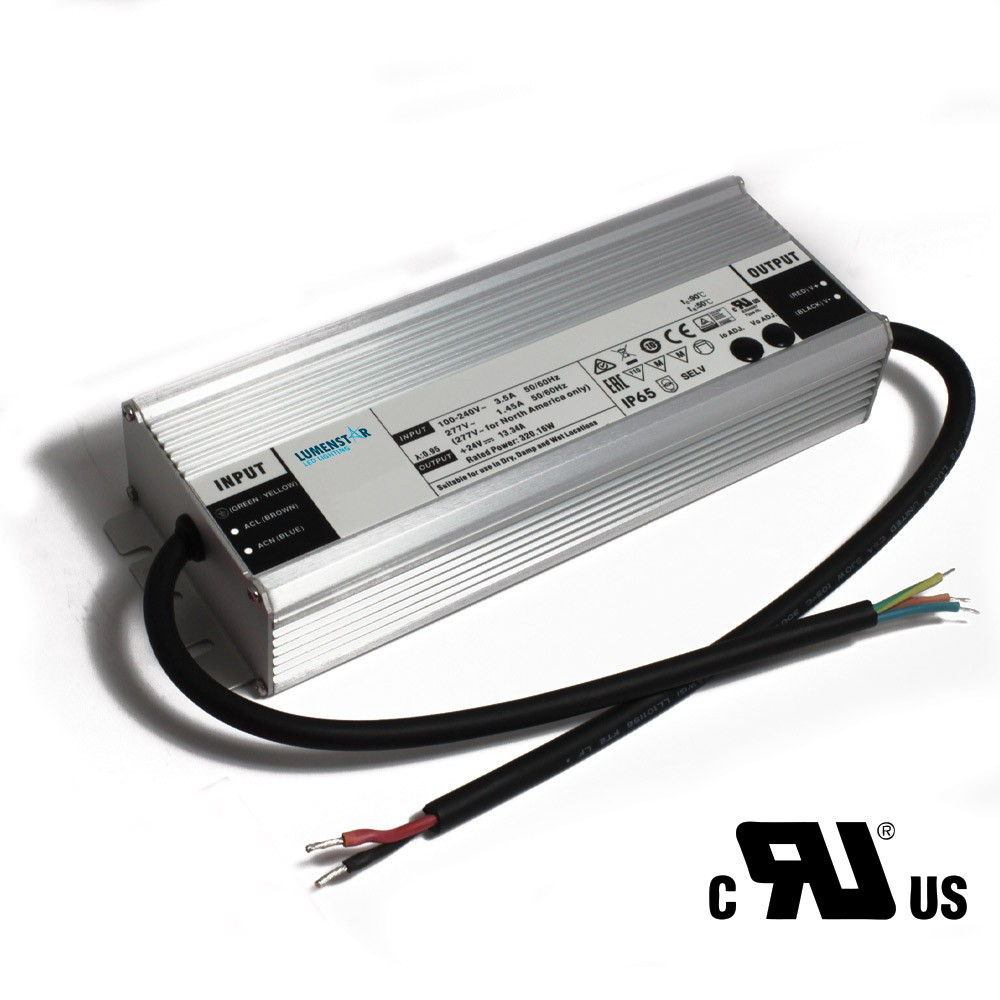 264W - 12V POWER SUPPLY - 100-277V AC INPUT - 12V DC OUTPUT - WET LOCATION RATED - UL APPROVED
