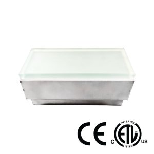 LUMINAIRE LED ENCASTRÉ AU SOL MARCHABLE BRICK LIGHT - 24V CC - 2.6W - 3000K BLANC CHAUD