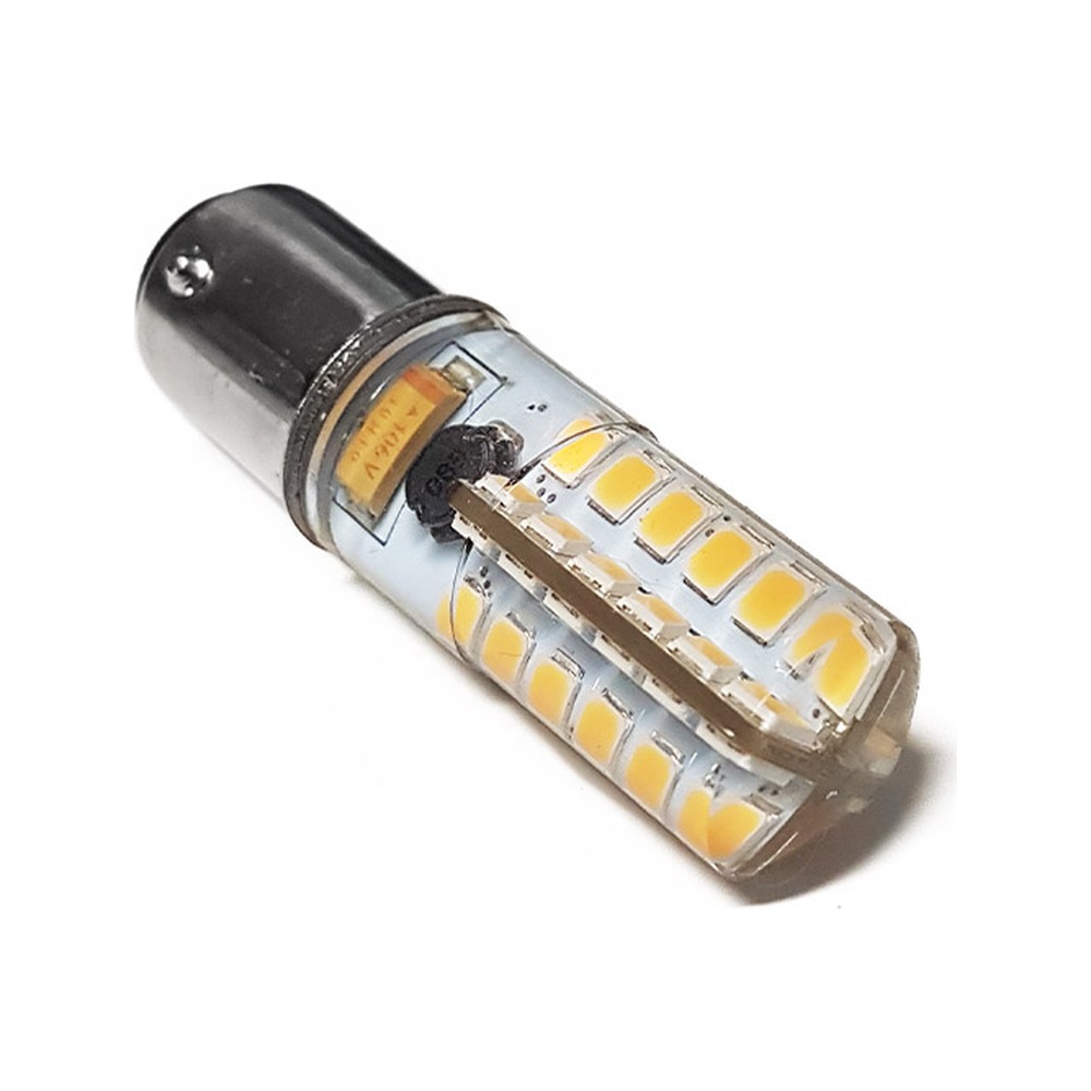 BA15S LED BULB, (SINGLE CONTACT), 10-30V DC, 2.2W, WARM WHITE 3000K, SILICONE COATED, DIMMABLE