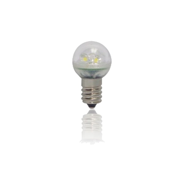 G8 LED DECORATIVE BULB, 120V AC, 1W, 6 LEDS, POLYCARBONATE CLEAR GLOBE, 2700K WARM WHITE, ETL APPROVED