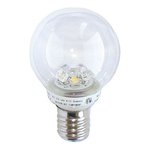 S11 LED DECORATIVE BULB, 120V AC, 1W, WARM WHITE 2700K, E12 CANDLEABRA BASE, 40M