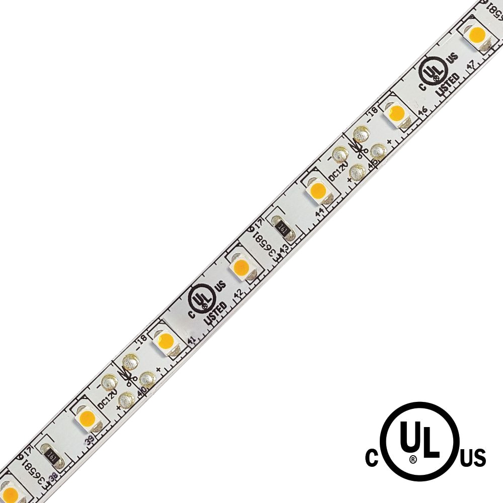 LED STRIP 12V - 3528 - 5M (16.4 FT.) - 1.5W/FT. (4.8W/M) - 60 LED/M - CRI 90 - DIMMABLE - WARM WHITE 2700K