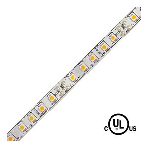 IND 12V, 3528 LED TAPE LIGHT, 25M (82'), 3W/FT (9.6W/M), 120 LEDS/M, CRI 90, DIMMABLE, WARM WHITE 3000K, UL APPROVED