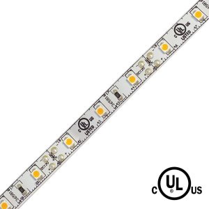 RUBAN LED IND 24V - 3528 - 25M (82') - 1.5W/PI (4.8W/M) - 60 LEDS/M - CRI 90 - GRADABLE - BLANC CHAUD 3000K - UL