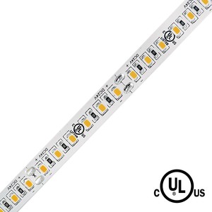 INDOOR - 24V - 2835 LED TAPE - 5M (16.4') - 4.4W/FT (14.4W/M) - 120 LEDS/M - CRI 90 - DIMMABLE - 27K