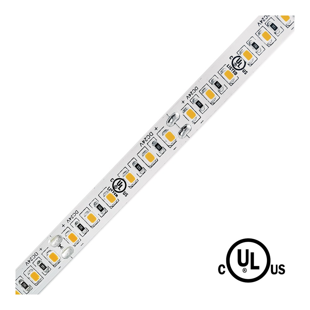 INDOOR, 24V, 2835 LED TAPE, 5M (16.4'), 4.4W/FT (14.4W/M), 120 LEDS/M, CRI 90, DIMMABLE, 35K