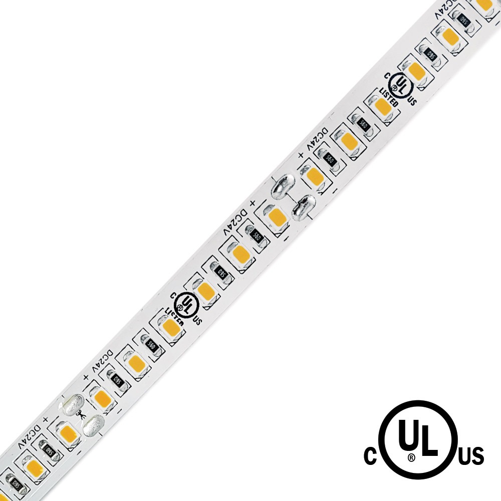 INDOOR - 24V DC - 2835 LED TAPE LIGHT - 5M (16.4') - 5.42W/FT (17.8W/M) - 160 LEDS/M - DIMMABLE - 3K