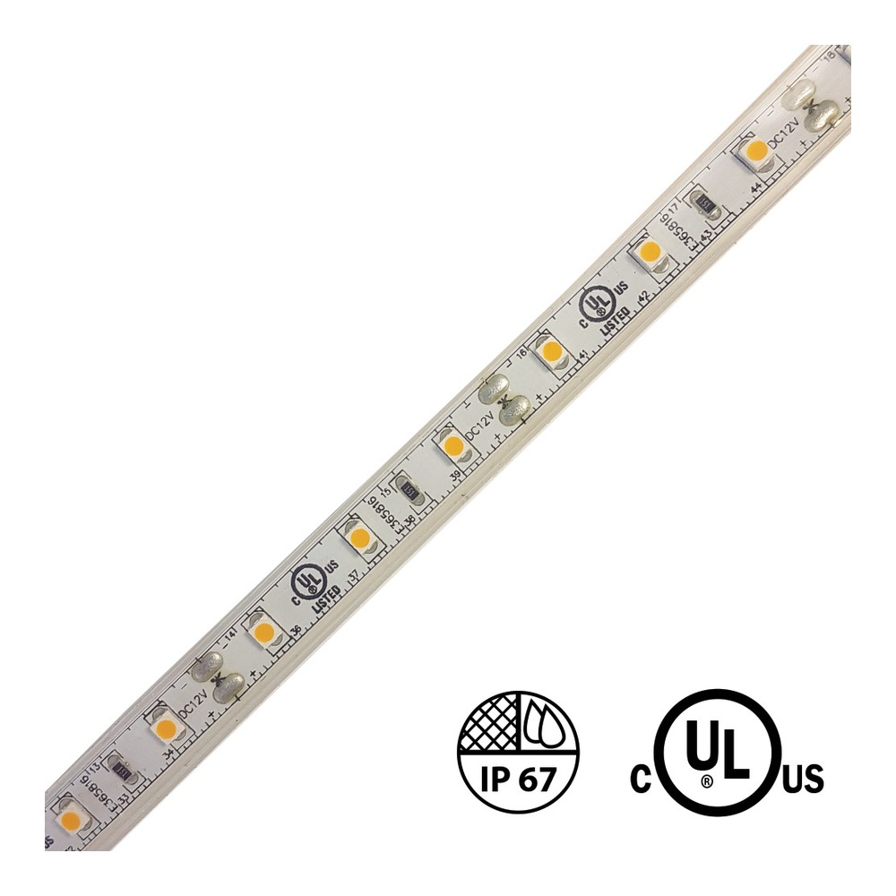 OUTDOOR, 12V DC, 3528 LED TAPE, 5M (16.4'), 1.5W/FT (4.8W/M), 60 LEDS/M, CRI 90, DIMMABLE, 5K