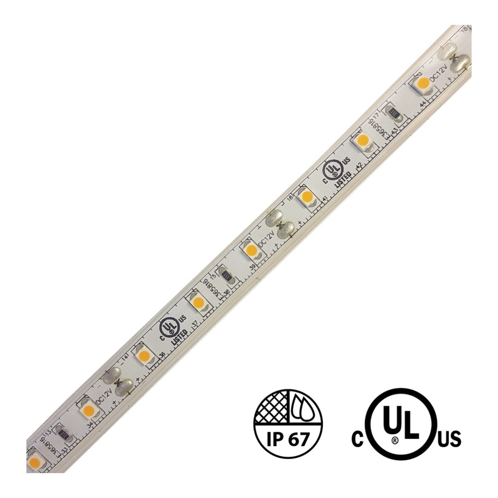 OUTDOOR. 24V DC, 3528 LED TAPE, 10M (33'), 1.5W/FT (4.8W/M), 60 LEDS/M, CRI 90, DIMMABLE, 27K