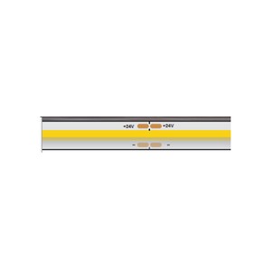 OUTDOOR - 24V DC - COB LED TAPE LIGHT - 5M (16.4') - 3W/FT (10W/M) - 480 LEDS/M - CRI 90 - DIMMABLE - 3K