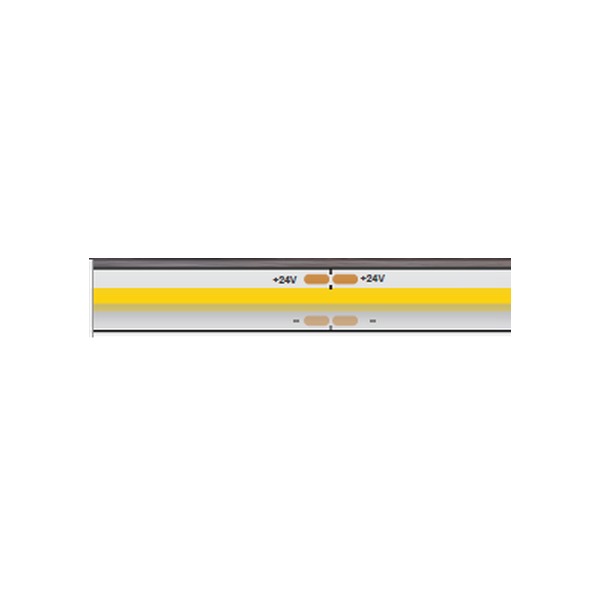 OUTDOOR - 24V DC - COB LED TAPE LIGHT - 5M (16.4') - 3W/FT (10W/M) - 480 LEDS/M - CRI 90 - DIMMABLE - 3K