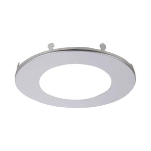 4" ROUND BRUSHED NICKEL TRIM FOR 4" THIN PANELS