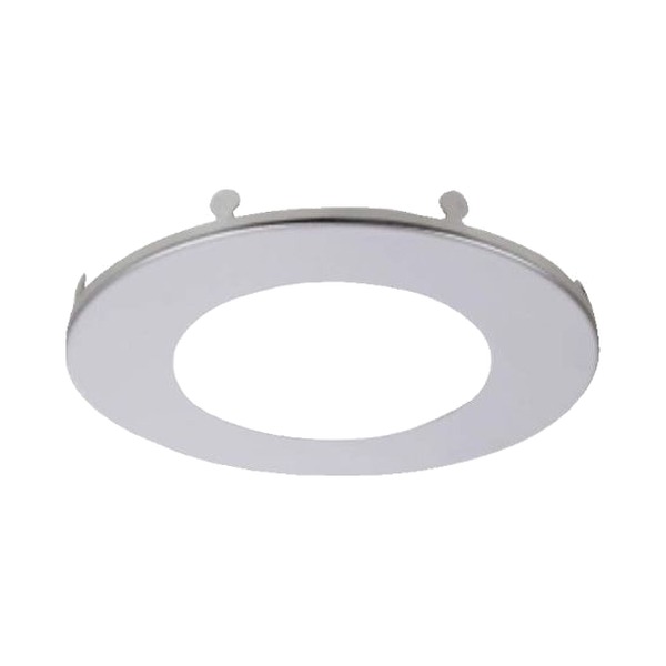 4" ROUND BRUSHED NICKEL TRIM FOR 4" THIN PANELS