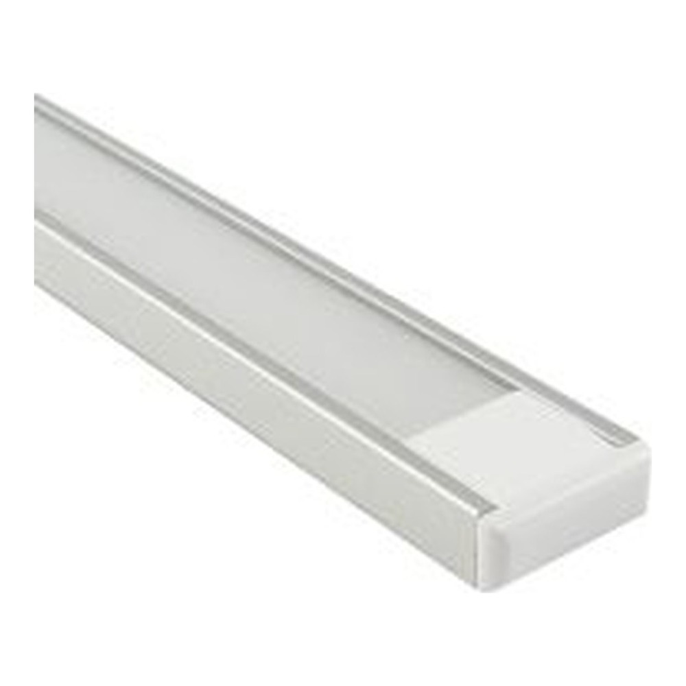 LL10 - SLIM RECESSED ALUMINUM CHANNEL FOR LED FLEXIBLE STRIP, 2M (6.56') LENGTH