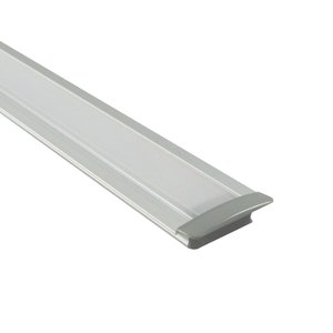 LL15 - THIN RECESSED ALUMINUM CHANNEL FOR LED FLEXIBLE STRIP - 2M (6.56') LENGTH