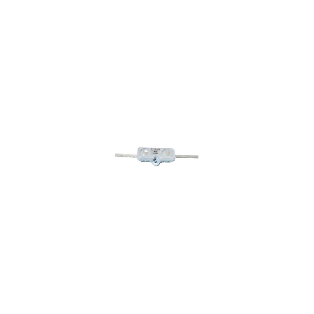 LED SIGN MODS - 2 LED - 12V DC - 25 MODS/STRING (12.5') - 0.66W/MOD - 55 LUMENS/MOD - 3000K