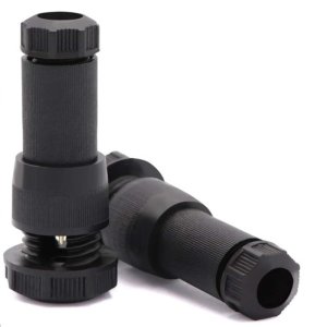 PAQUET DE 2 CONNECTEURS RAPIDES POUR ÉCLAIRAGE EXTÉRIEUR – COMPATIBLE JUSQU'AU FIL CALIBRE 12