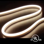 SINGLE COLOR NEON, COMMERCIAL GRADE, 24V, 10M (32.8'), 9.6W/M (2.9W/FT), OUTDOOR RATED UV PROTECTED SILICONE, WARM WHITE 3000K, UL APPROVED
